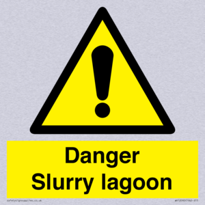 Danger Slurry lagoon